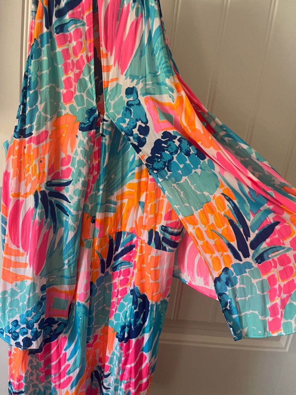 Lilly Pulitzer Edona Romper Tropical Print Halter Resort Vacation Size 10 - Picture 10 of 10